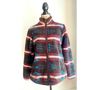 Idyllwind Fueled by Miranda Lambert Fleece Jacket, Aztec Patterns, Full Zip Sz M